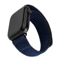 Каишка за Apple Watch 1/2/3/3/4/4/5/5/6/6/7/8/7/8/9/10/10/SE/SE 2 (38/40/41/42 mm ) - Фиксирана найлонова спортна каишка - тъмно синя
