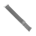 Каишка за Samsung Galaxy Watch 4/5/Active 2, Huawei Watch GT 3 (42 мм)/GT 3 Pro (43 мм) - Фиксирана мрежеста каишка - Сребрист