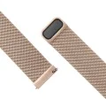 Каишка за Huawei Watch GT 2 (46 мм)/GT 2 Pro/GT 3 Pro (46 мм)/Ultimate, Xiaomi Watch S1 - фиксирана мрежеста каишка - розово злато