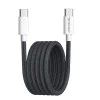 Кабел за данни Type-C за Apple, Android, супер бързо зареждане PD60W, 1 м - (PCB114D) - черен