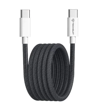 Кабел за данни Type-C за Apple, Android, супер бързо зареждане PD60W, 1 м - (PCB114D) - черен