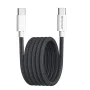 Кабел за данни Type-C за Apple, Android, супер бързо зареждане PD60W, 1 м - (PCB114D) - черен
