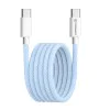 Кабел за данни Type-C за Apple, Android, PD60W, супер бързо зареждане, 1 м - (PCB114D) - син