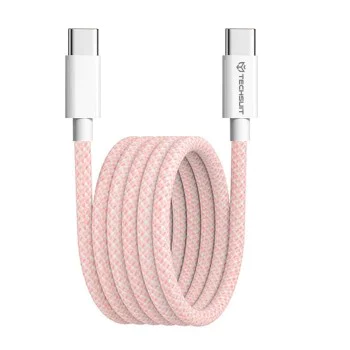 Кабел за данни Type-C за Apple, Android, PD60W, супер бързо зареждане, 1 м - (PCB114D) - розов