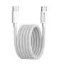 Кабел за данни Type-C за Apple, Android, PD60W, супер бързо зареждане, 1 м - (PCB114D) - бял