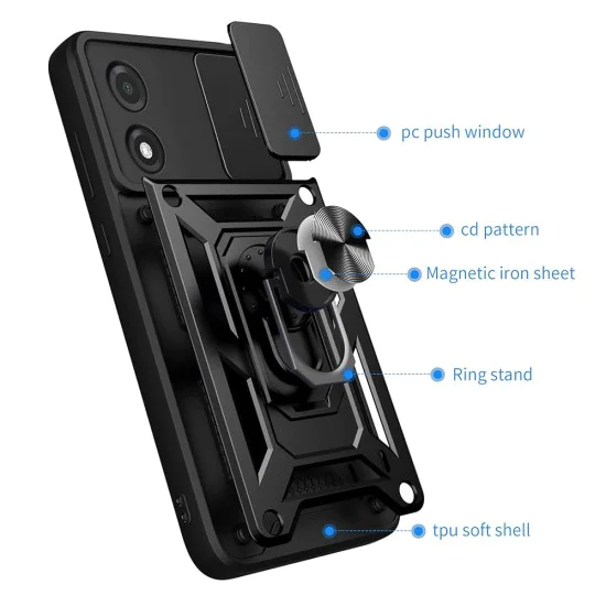 Калъф за Tecno Pova 5 Pro - CamShield Series - черен