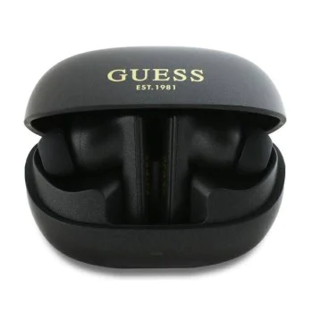 Безжични стерео, Bluetooth слушалки - отпечатано лого на Guess Capsule (GUTWST88MCTGK) - черно