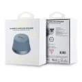 Преносим високоговорител TWS, Bluetooth V5.3, 700mAh, 3W - Guess Magnetic Script Metal (GUWSC3ALSMB) - син