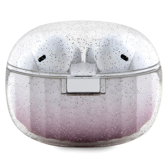 Безжични слушалки, Bluetooth 5.3, IPX4, Type-C - Guess (GUTWSHDGKEEP) - Glitter Pink Gradient