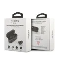 Слушалки за поставяне в ушите, Bluetooth 5.0, TWS, IPX4 - Guess (GUTWSTST31EK) - черни