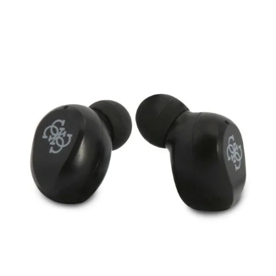Слушалки за поставяне в ушите, Bluetooth 5.0, TWS, IPX4 - Guess (GUTWSTST31EK) - черни