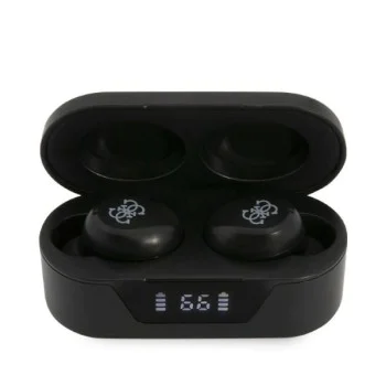 Слушалки за поставяне в ушите, Bluetooth 5.0, TWS, IPX4 - Guess (GUTWSTST31EK) - черни