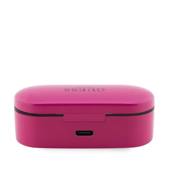 Слушалки за поставяне в ушите, Bluetooth 5.0, TWS, IPX4 - Guess (GUTWST31EM) - магента