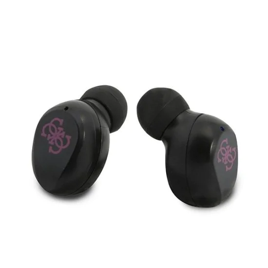 Слушалки за поставяне в ушите, Bluetooth 5.0, TWS, IPX4 - Guess (GUTWST31EM) - магента