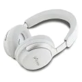 Слушалки за уши, ANC, Bluetooth - лого на Guess Metal Script (GUBHC22PSFCSME) - бежови
