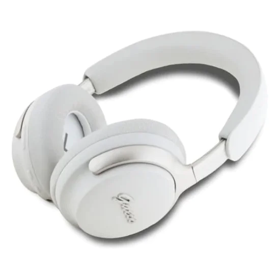 Слушалки за уши, ANC, Bluetooth - лого на Guess Metal Script (GUBHC22PSFCSME) - бежови