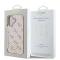 Калъф за iPhone 16 Plus - Guess Hardcase 4G Triangle Metal Metal Logo (GUHCP16MPG4GPH) - Бял