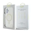 Калъф за iPhone 16 - Guess IML Glitter Circle MagSafe (GUHMP16SHFGERET) - Прозрачен