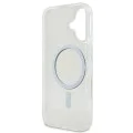 Калъф за iPhone 16 - Guess IML Glitter Circle MagSafe (GUHMP16SHFGERET) - Прозрачен