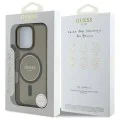 Калъф за iPhone 16 Pro - Guess IML Glitter Circle MagSafe MagSafe MagSafe (GUHMP16LHFGEREK) - Черен