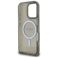 Калъф за iPhone 16 Pro - Guess IML Glitter Circle MagSafe MagSafe MagSafe (GUHMP16LHFGEREK) - Черен