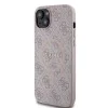 Калъф за iPhone 14 - Guess 4G Ring Classic Classic Logo MagSafe (GUHMP14SG4GFRP) - Розов