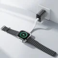 Зарядно устройство за SmartWatch E21 – Безжично зарядно устройство Acefast, за iWatch, 5 W, с кабел Type-C, широка съвместимост, преносимо – сребристо