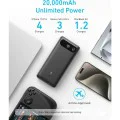 Външна батерия 2x Type-C, 1x USB, 20000mAh, 87W - Anker PowerCore (A1383H11) - Черен