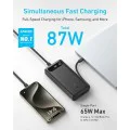 Външна батерия 2x Type-C, 1x USB, 20000mAh, 87W - Anker PowerCore (A1383H11) - Черен