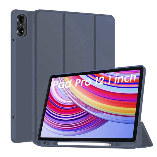 Калъф за Xiaomi Redmi Pad Pro / Poco Pad - Flex Trifold - Тъмно син