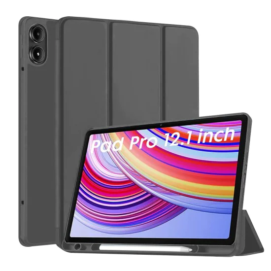 Калъф за Xiaomi Redmi Pad Pro / Poco Pad - Flex Trifold - Черен