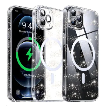 Калъф за iPhone 12 Pro - SparkleSkin MagSafe Series - Clear