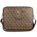 Унисекс чанта за лаптоп 15 със сваляща се каишка - Guess (GUCB15G4GFBR) - кафява