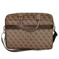Унисекс чанта за лаптоп 15 със сваляща се каишка - Guess (GUCB15G4GFBR) - кафява