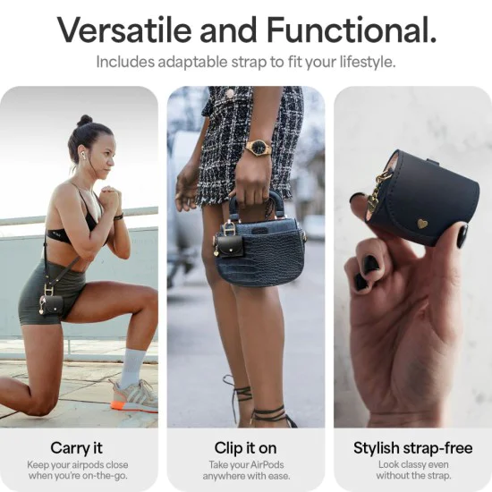 Калъф за AirPods 4 - Spigen Cyrill Mini Bag - черен