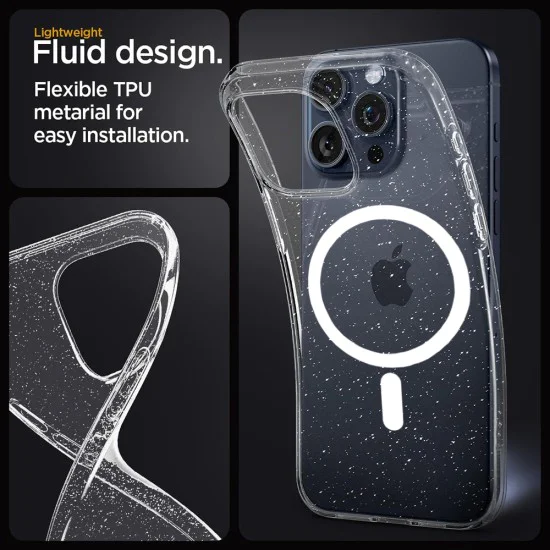 Калъф за iPhone 13 Pro - SparkleSkin MagSafe Series - Clear