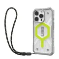 Калъф за iPhone 16 Pro - UAG Pathfinder Clear Magsafe - Active Neon Lanyard