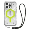 Калъф за iPhone 16 Pro - UAG Pathfinder Clear Magsafe - Active Neon Lanyard