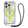 Калъф за iPhone 16 Pro - UAG Pathfinder Clear Magsafe - Active Neon Lanyard