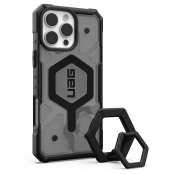Калъф за iPhone 16 Pro Max - UAG Pathfinder Clear MagSafe - Ash / Black Stand