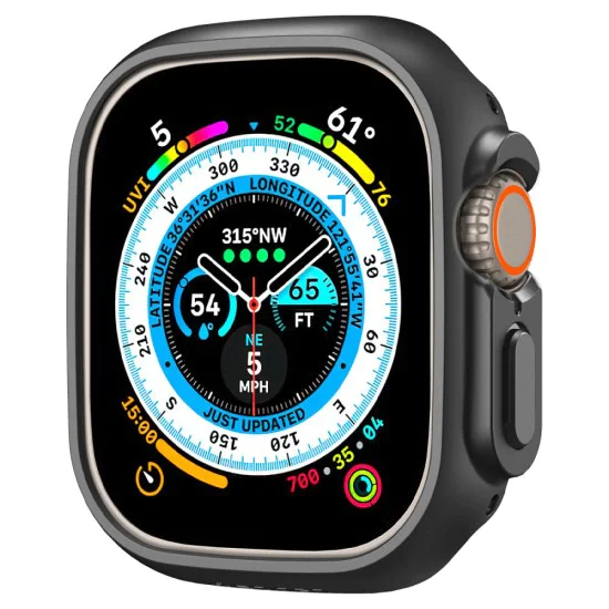 Протектор за Apple Watch Ultra / Ultra 2 - Spigen Thin Fit - черен