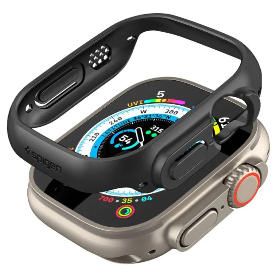 Протектор за Apple Watch Ultra / Ultra 2 - Spigen Thin Fit - черен