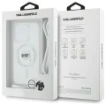 Калъф за iPhone 16 Pro - Karl Lagerfeld IML Crossbody MagSafe (KLHMP16LHHCKCKHNT) - Transparent Karl Head