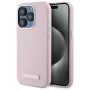 IPhone 15 Pro Max Case - Karl Lagerfeld Leather MagSafe (KLHMP15XPGGPGMSRPP) - Pink FW Metal Plate