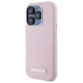 IPhone 15 Pro Max Case - Karl Lagerfeld Leather MagSafe (KLHMP15XPGGPGMSRPP) - Pink FW Metal Plate