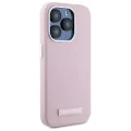 IPhone 15 Pro Max Case - Karl Lagerfeld Leather MagSafe (KLHMP15XPGGPGMSRPP) - Pink FW Metal Plate