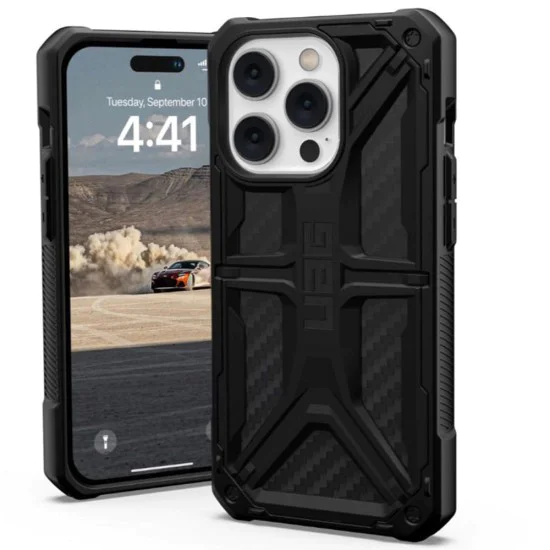 Калъф за iPhone 14 Pro - UAG Monarch - Carbon Fiber