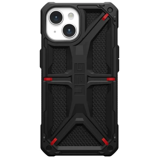 Калъф за iPhone 15 Plus - UAG Monarch - Kevlar Black