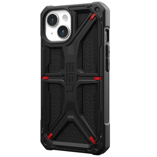 Калъф за iPhone 15 Plus - UAG Monarch - Kevlar Black