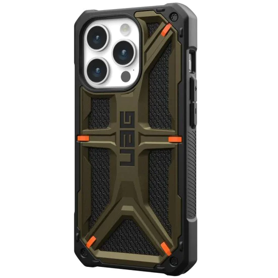 Калъф за iPhone 15 Pro - UAG Monarch - Kevlar Element Green